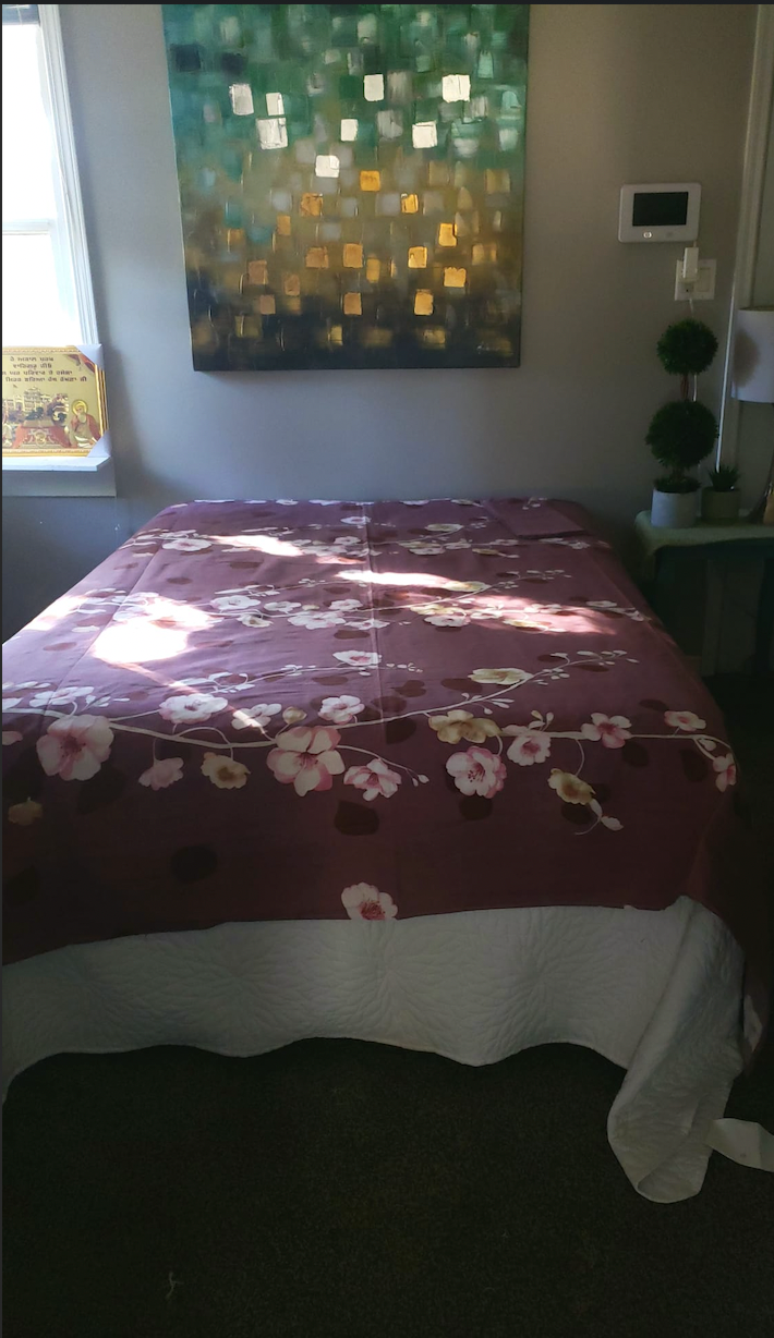 Lavender Designed and Printed Bedsheet