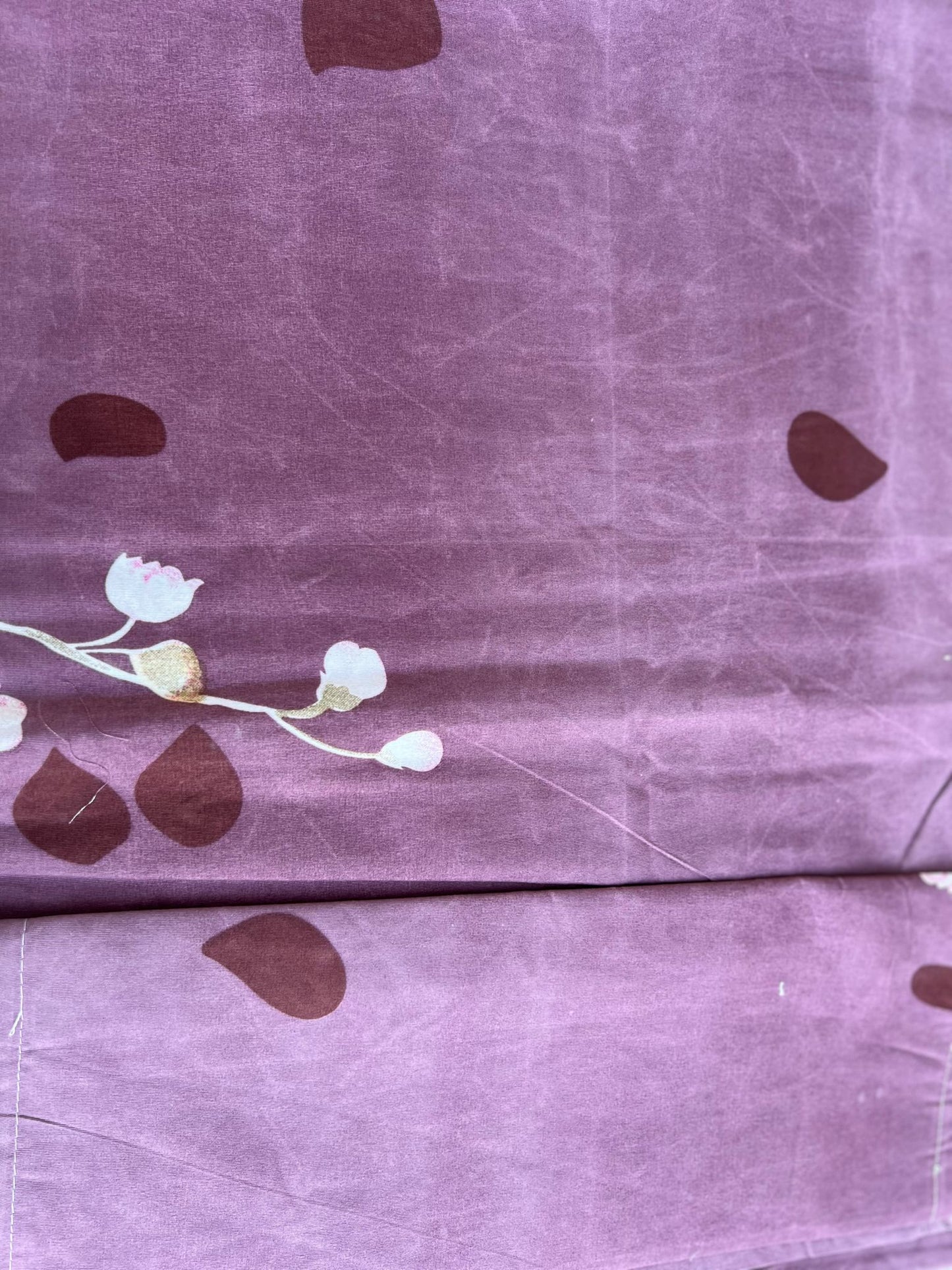 Lavender Designed and Printed Bedsheet