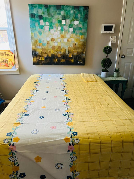 Yellow Queen Bedsheet